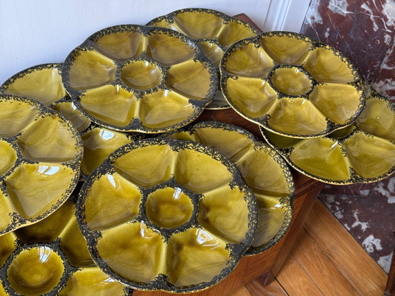 Set of 12 Gien Oyster Plates – Crockery, Ceramic (photo 4 of 20)