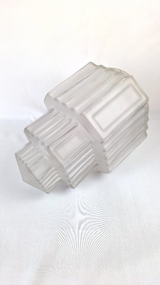 Art-Deco-Wolkenkratzer-Kugel-Deckenleuchte – Deckenleuchten, Glass (photo 3 of 19)