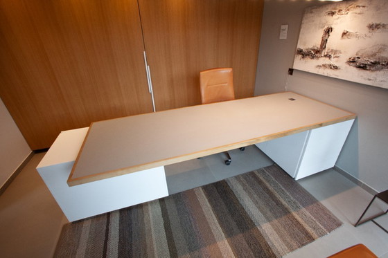 Image 1 of Designer desk, double workstation with integrated storage
