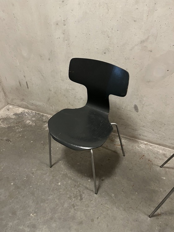 Set di 4 sedie Arne Jacobsen Fritz Hansen 3103 1969 – Sedie da pranzo, Metal (photo 9 of 9)