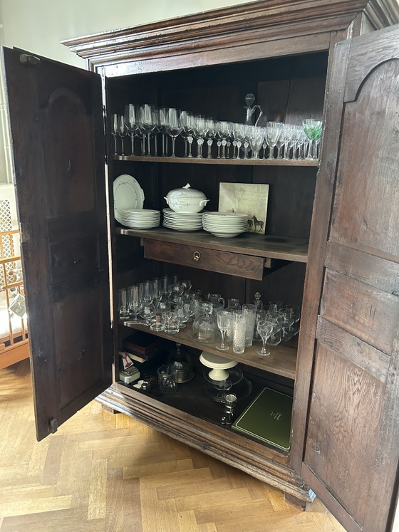 Antiker französischer Schrank – Wandschrank, Wood (photo 5 of 7)
