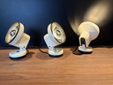 3x vintage Philips spotlight / wall lamp