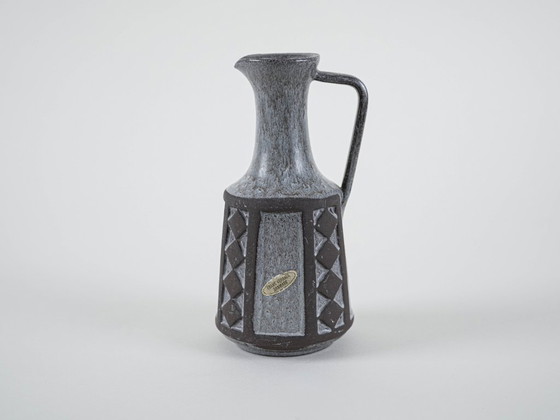Image 1 of Grey ceramic vase, Danish design, 1970s, manufactured by Frank Keramik