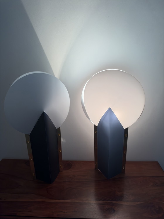 Postmoderne Tafellampen van Samuel Parker voor Slamp, Set van 2 – Plastic (photo 2 of 12)