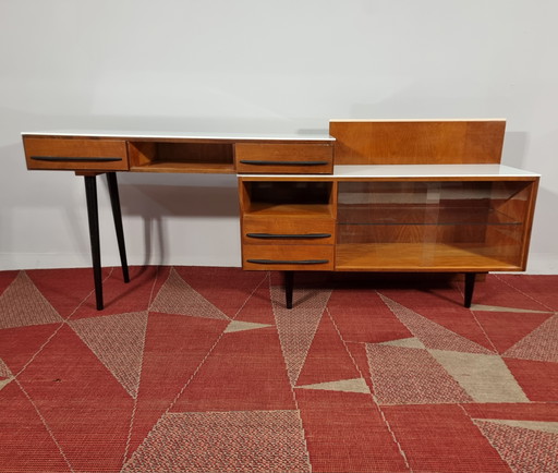Desk by Mojmir Pozar for UP Závody, 1960s, Set of 2