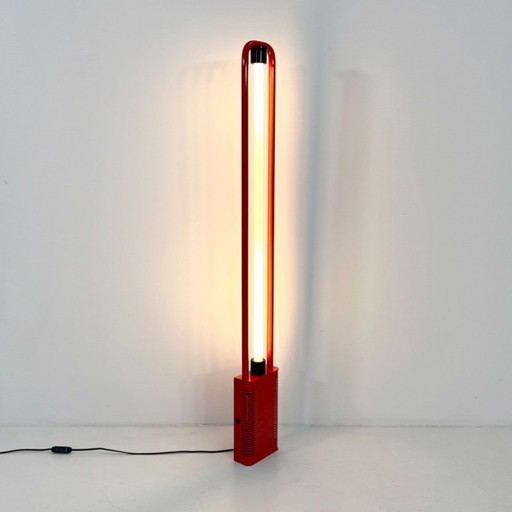 Lampe néon Red Uno de Gian N. Gigante pour Zerbetto, années 1980