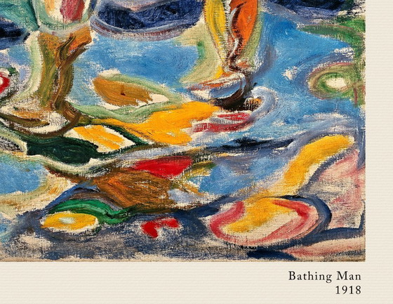 Image 1 of Uomo al bagno - Edvard Munch 1918 - Manifesto 70 × 100 cm