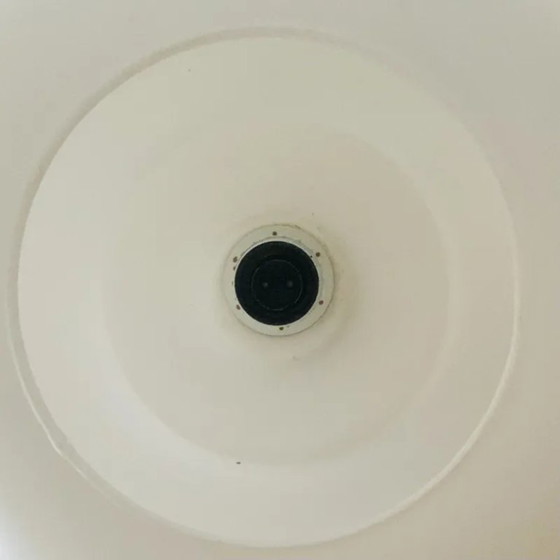 Vintage white opaline Pendant lamp, Scandinavian Design, Glass (photo 7 of 11)