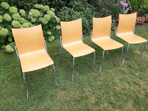 4x chaises de salle à manger design