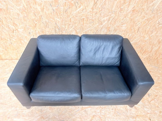 Image 1 of Machalke Design Bank Van Leer Model Pablo zwart