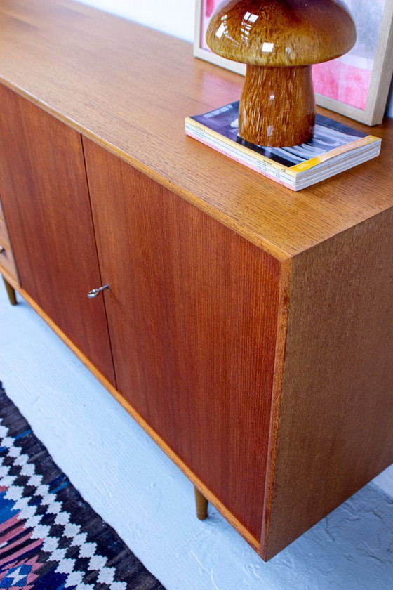 Image 1 of Vintage teak sideboard highboard chest of drawers 60s Danish