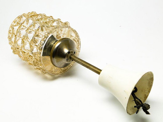 Pendant Lamp From Polam, Poland, 1970s – Glass, Metal (photo 28 of 29)