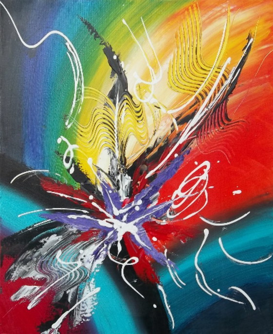 Image 1 of "Vésuvio V" – Une œuvre signé 2Luss'Art - Livraison offerte