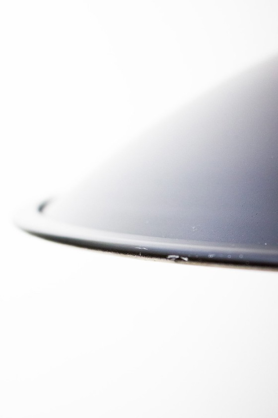 Image 1 of Lampada a sospensione vintage UFO GlasHütte Limburg in metallo e vetro opalino