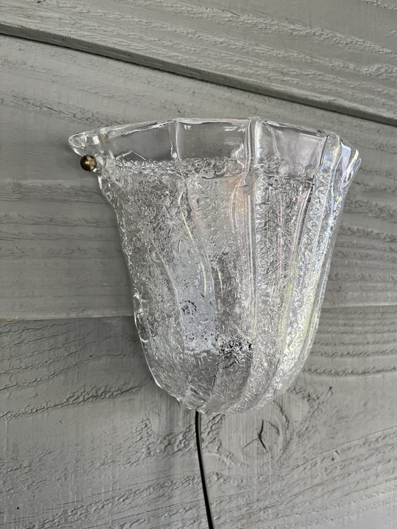Image 1 of Lampe murale vintage Lucitalia Milano Murano Glass Design