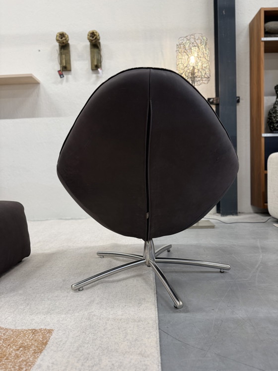 Image 1 of Label van den Berg Hidde Draaifauteuil dark Brown 