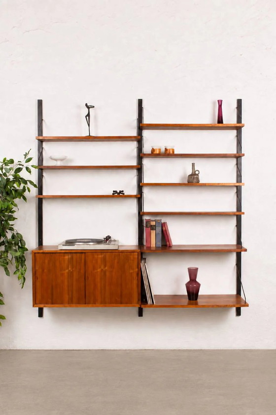 Poul Cadovius Shelving System Cado Royal Vintage Teak 60s – Shelving unit, Wood, Metal, Scandinavian (photo 16 of 16)