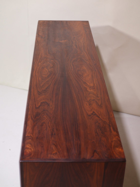 Image 1 of Buffet haut avec bar en bois de rose Buffet danois