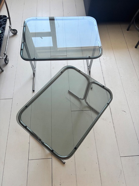 Image 1 of Two nested side tables in Bauhaus style