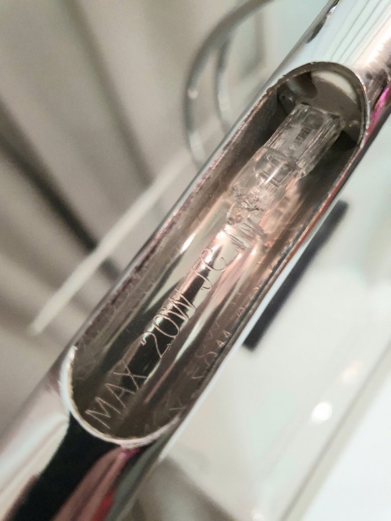 Image 1 of Tisch-/Wandleuchte Chrom Marmor 1980er