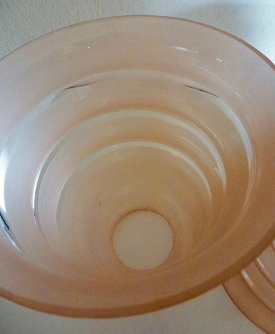 Image 1 of 3x Vintage Opaline lampenkappen.