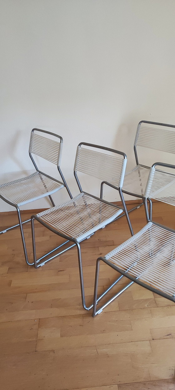 Image 1 of Sedie vintage IKEA MELKER con struttura in spaghetti
Set di 6 classici del design anni '90