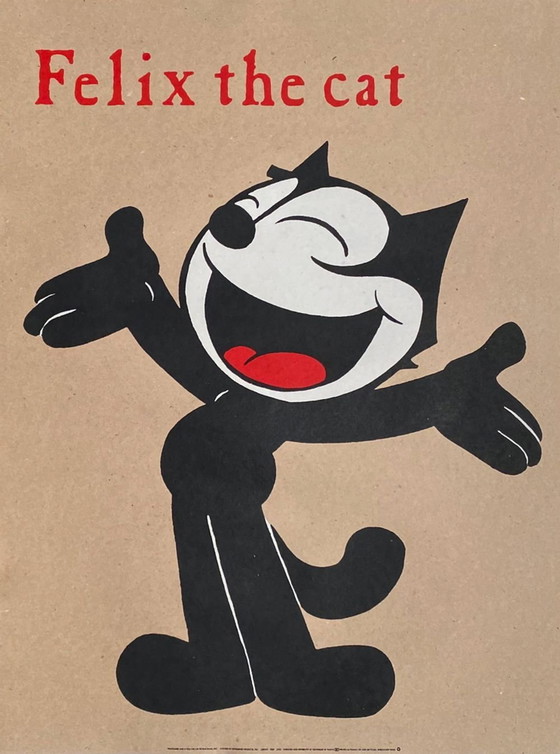 Image 1 of Serigrafia di Otto Messmer "Il gatto Felix", 1985