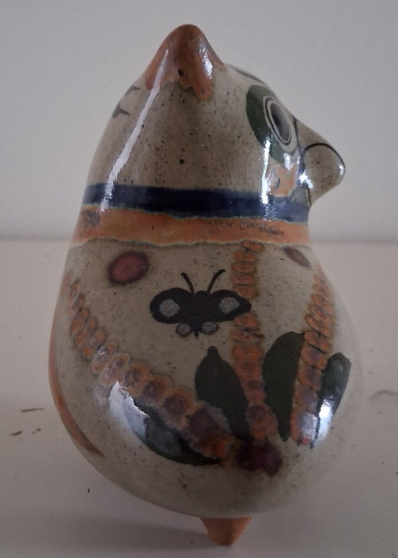Image 1 of Mexican Ceramic Owl Figurine
