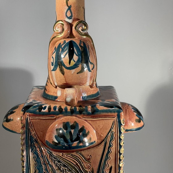 Vase vintage en céramique à quatre anses, 1945 – Ceramic (photo 7 of 11)