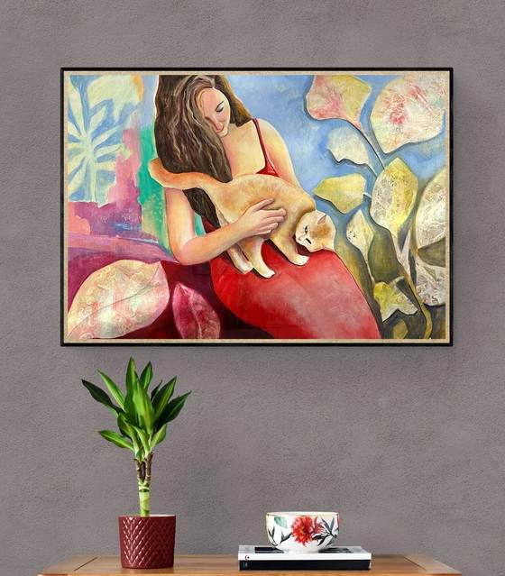 Image 1 of Mini dipinto acrilico su tela