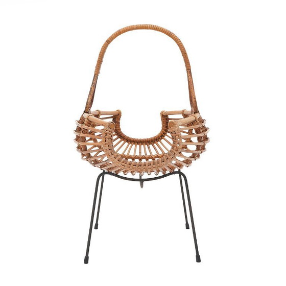 Image 1 of Portariviste in rattan, anni '50