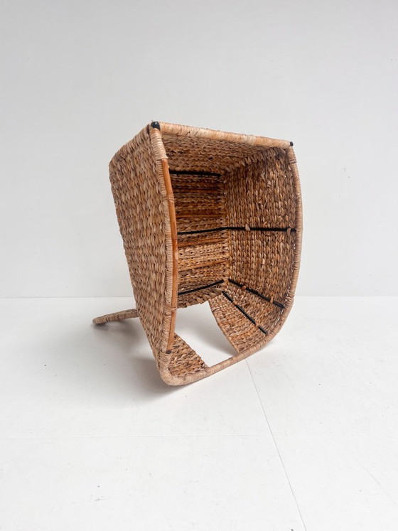 Fauteuil à bascule vintage en rotin Ikea Gullholmen, 2002 – Rocking chairs, Rattan, Metal (photo 15 of 16)