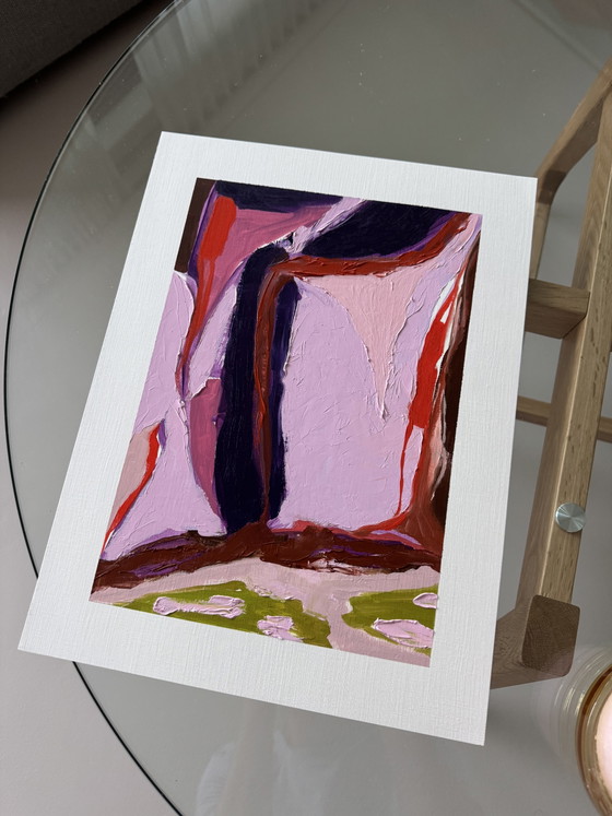 Original Abstract Painting (Oil on Paper) – Paintings & Drawings (photo 5 of 5)