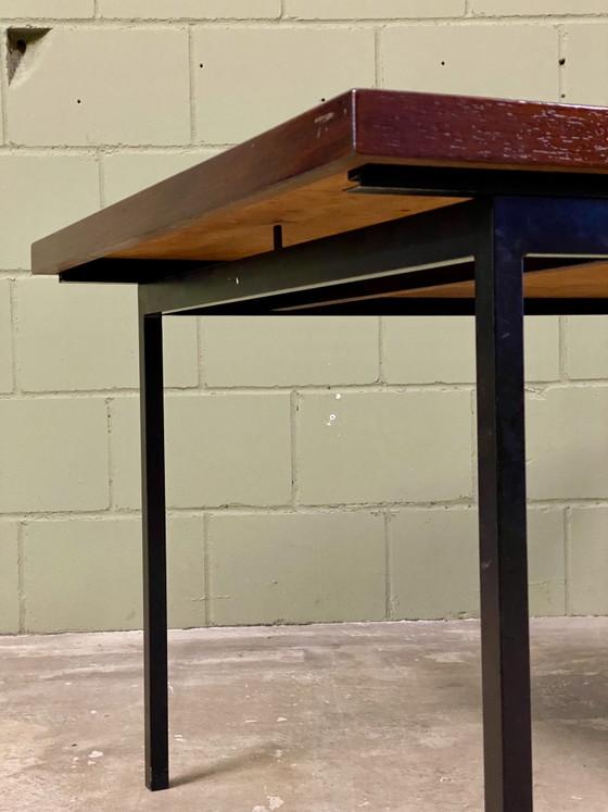 Image 1 of KNOLL INTERNATIONAL | Table de salle à manger extensible en teck, design mid-century