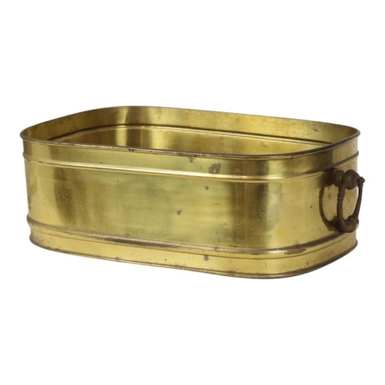 Grande fioriera ovale in ottone, vintage, XL, vaso portaoggetti 41 cm – Vasi per piante, Brass (photo 8 of 15)
