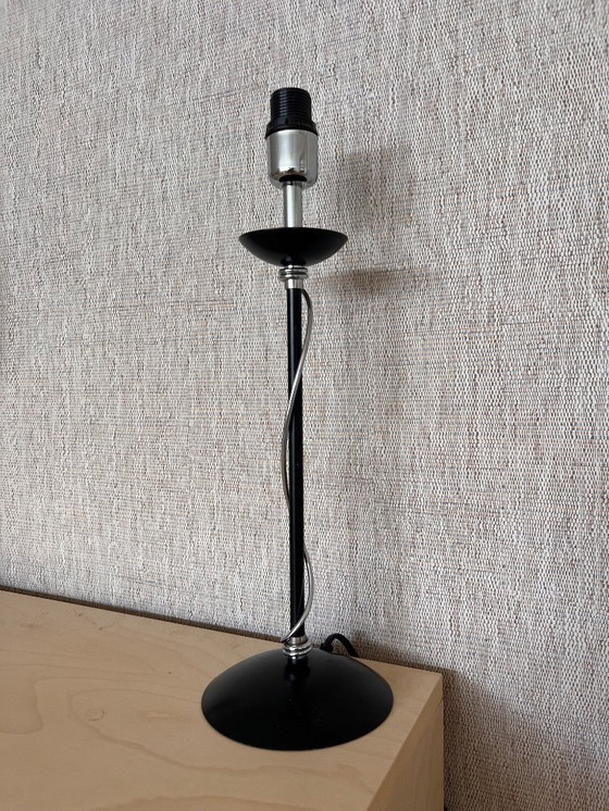 Image 1 of Table lamp black silver chrome twist Massive belgium