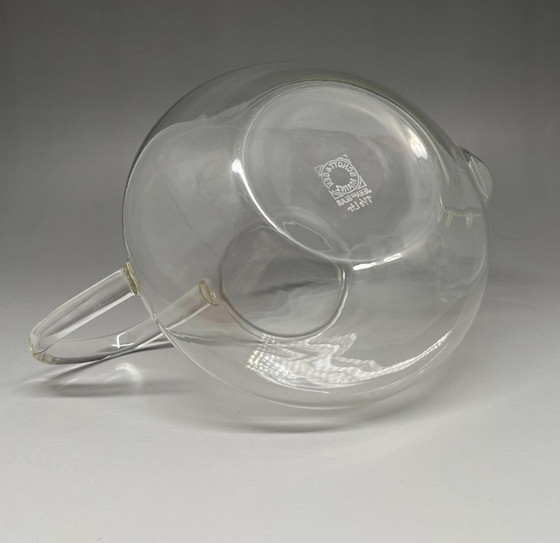 Image 1 of Heinrich Löffelhardt Bauhaus Set da tè – Teiera in vetro Jena 1,5 L + 6 tazze Schott Verran