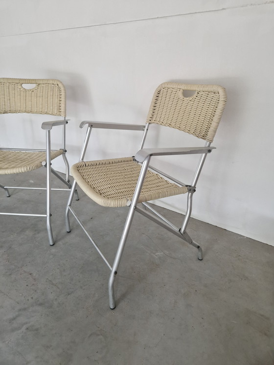 Image 1 of Un par de sillas plegables hilbrant mid century