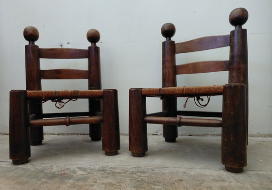 Image 1 of Pair of chairs, Charles Dubouyt