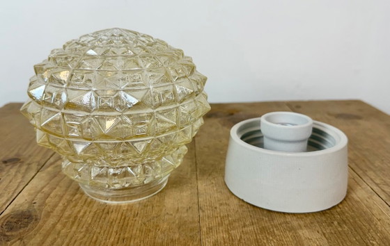 Plafonnier vintage en porcelaine blanche, années 1970 – Ceramic, Glass (photo 6 of 12)