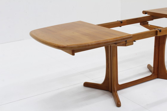 Image 1 of Vintage Danish Oval Extendable Dining Table Solid Teak