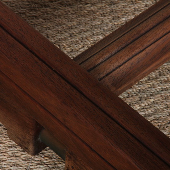 Image 1 of Dining table in wood and brass, French work, 1940
