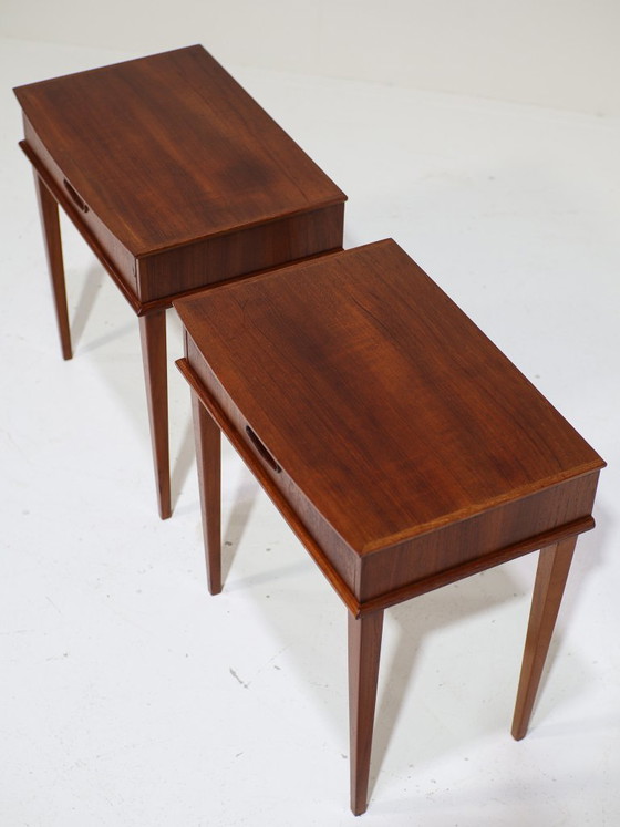 Image 1 of Set di comodini vintage danesi in teak degli anni '60