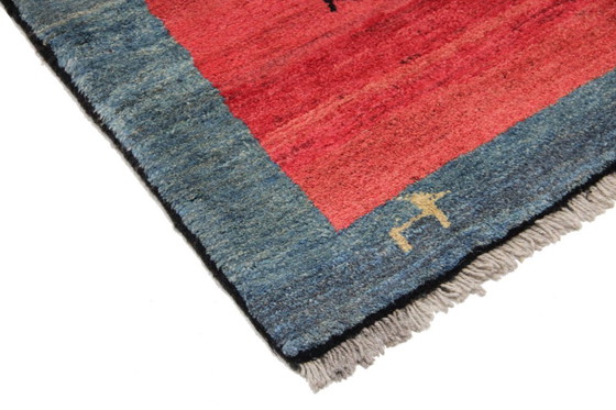 Image 1 of Alfombra oriental persa original Gabbeh Ghashghai, 202 cm x 118 cm, antigua, natural