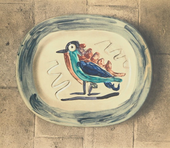 Pablo Picasso : Céramique Madoura, Oiseau Coloré, Affiche en Lithographie – Paper (photo 2 of 5)