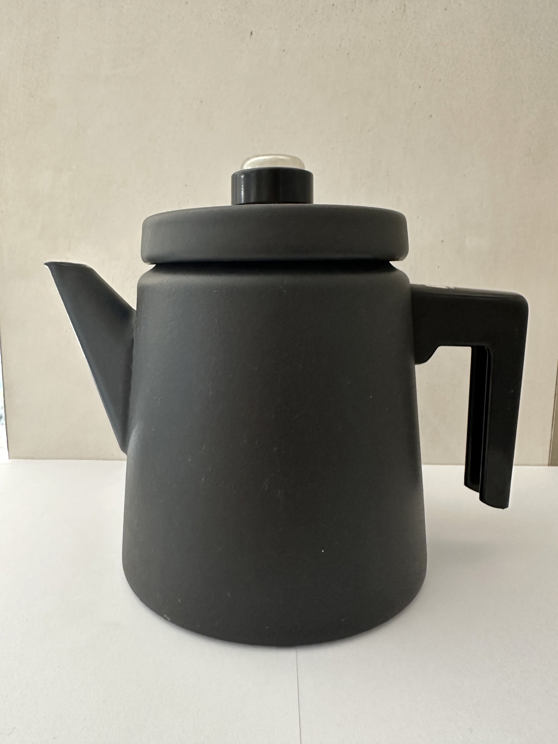 Arabia Finel coffee pot + percolator color matte black VINTAGE