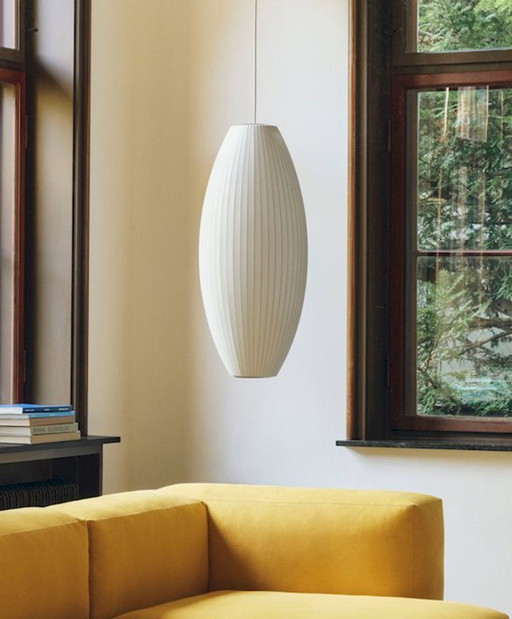 Nelson Cigar Bubble Pendant Medium Off White / HAY