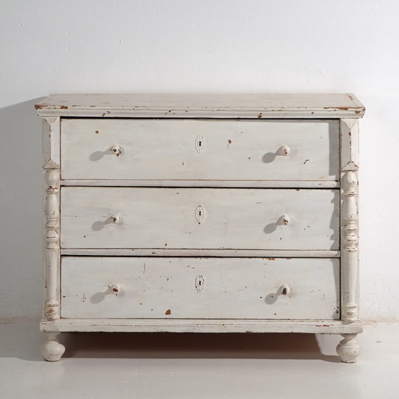 Antique white chest of drawers (c.1920) #48 (photo 40 of 40)