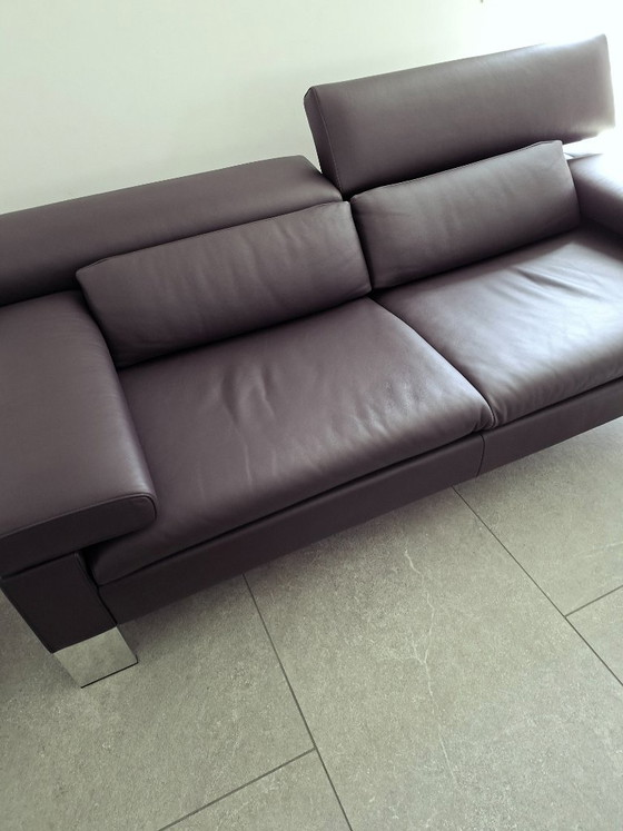Image 1 of Sofá de piel de 2 plazas Jori Design – Como nuevo – Acabado profesional