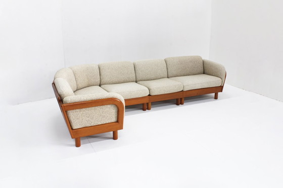 Image 1 of Vintage Deense Mid century sofa massief teak Olsen Laursen jaren 60